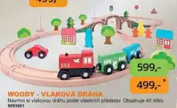 Dráčik Woody - Vlaková dráha nabídka