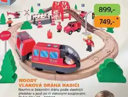 Dráčik Woody vlaková dráha hasiči nabídka