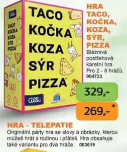 Dráčik Albi taco kočka koza sýr pizza nabídka