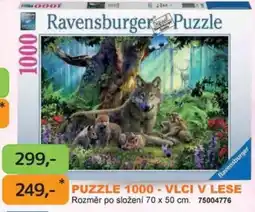 Dráčik Ravensburger Puzzle 1000 - Vlci v lese nabídka