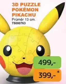 Dráčik 3d puzzle pokemon pikachu nabídka