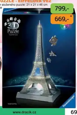 Dráčik Ravensburger 3D Puzzle Eiffelova věž nabídka