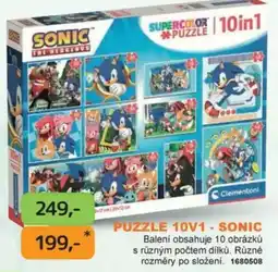 Dráčik Clementoni puzzle 10v1 sonic nabídka