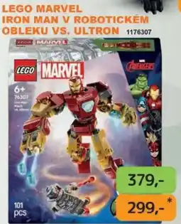 Dráčik lego marvel iron man v robotickém obleku vs. ultron nabídka