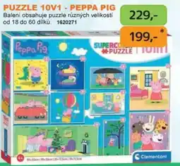 Dráčik Clementoni puzzle 10v1 - peppa pig nabídka