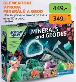 Dráčik Clementoni výroba minerálů a geod nabídka
