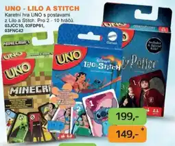 Dráčik Uno lilo a stitch nabídka