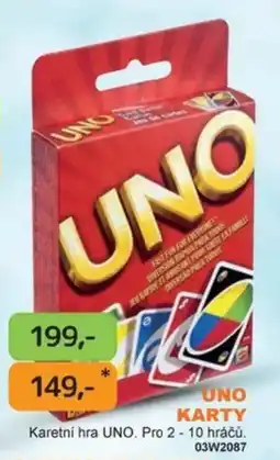 Dráčik Uno karty nabídka