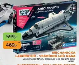 Dráčik Clementoni mechanická laboratoř - vesmírná loď nasa nabídka