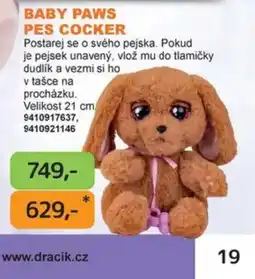 Dráčik Baby Paws Pes Cocker nabídka