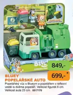 Dráčik Bluey popelářské auto nabídka