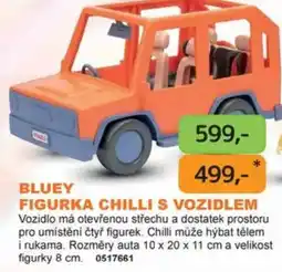 Dráčik Bluey figurka chilli s vozidlem nabídka