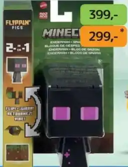 Dráčik Flippin' Figs Minecraft Enderman + Blok de Gras nabídka