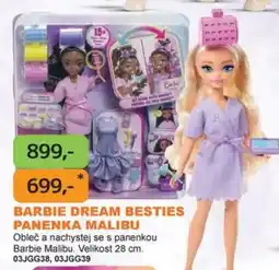 Dráčik Barbie dream besties panenka malibu nabídka