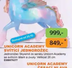 Dráčik Unicorn Academy svítící jednorožec nabídka