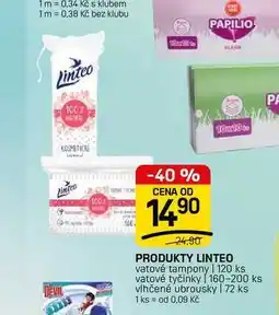 Flop PRODUKTY LINTEO vatové tampony | 120 ks vatové tyčinky [160-200 ks vlhčené ubrousky | 72 ks nabídka