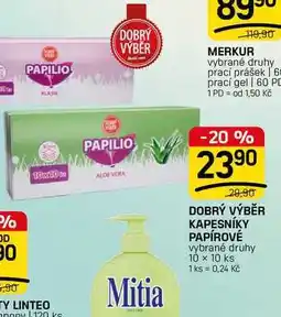 Flop DOBRÝ VÝBĚR KAPESNÍKY PAPÍROVÉ vybrané druhy 10 x 10 ks nabídka