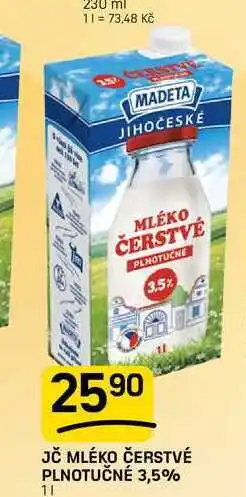 Flop JČ MLÉKO ČERSTVÉ PLNOTUČNÉ 3,5% 11 nabídka