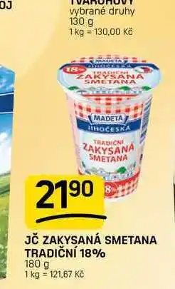 Flop JČ ZAKYSANÁ SMETANA TRADIČNÍ 18% nabídka