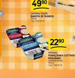 Flop POMAZÁNKA COTTAGE KRAJÁNEK vybrané druhy nabídka