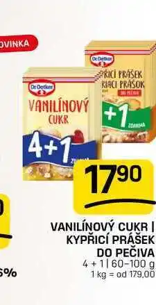 Flop VANILÍNOVÝ CUKR | KYPŘICÍ PRÁŠEK DO PEČIVA 4+1160-100 g nabídka