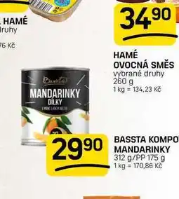 Flop BASSTA KOMPO MANDARINKY 312 g/PP 175 g nabídka