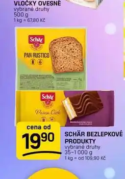 Flop SCHÄR BEZLEPKOVÉ PRODUKTY vybrané druhy nabídka