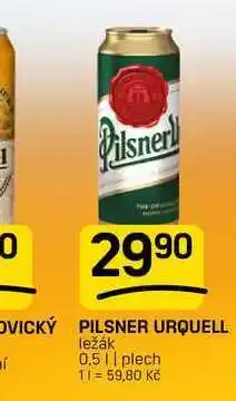 Flop PILSNER URQUELL ležák 0,5|| plech nabídka