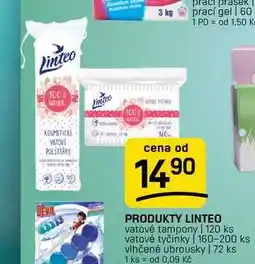 Flop PRODUKTY LINTEO vatové tampony | 120 ks vatové tyčinky [160-200 ks vlhčené ubrousky | 72 ks nabídka
