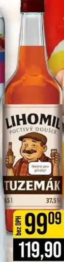 Jip Lihomil Tuzemák 37,5% Vodka 37,5% nabídka
