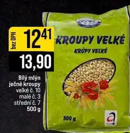 Jip Bílý mlýn ječné kroupy velké č. 10 malé č. 3 střední č. 7 nabídka