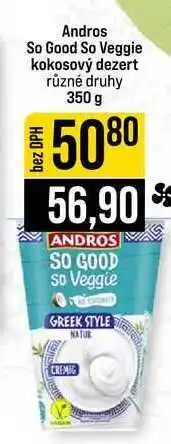 Jip Andros So Good So Veggie kokosový dezert různé druhy nabídka