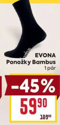 Billa Evona ponožky bambus nabídka