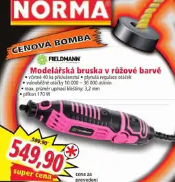 Norma Fieldmann modelářská bruska v růžové barvě nabídka