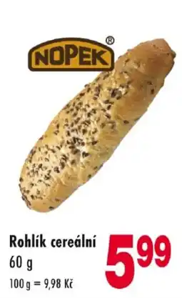 Qanto Nopek rohlík cereální nabídka