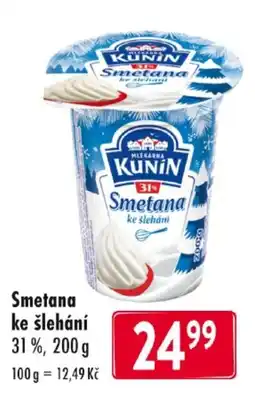 Qanto Kunin smetana ke šlehání nabídka