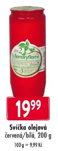 Qanto Memoryflame svíčka olejová červená/bílá nabídka