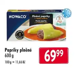 Qanto Nowaco papriky plněné nabídka