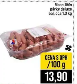 Jip Maso Jičín párky deluxe bal. cca 1,3 kg 100g nabídka