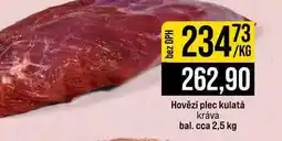 Jip Hovězí plec kulatá kráva bal. cca 2,5 kg 1kg nabídka