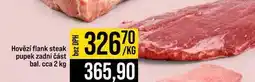 Jip Hovězí flank steak pupek zadní část bal. cca 2 kg 1kg nabídka