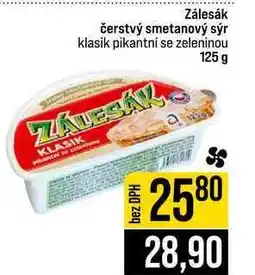Jip Zálesák čerstvý smetanový sýr klasik pikantní se zeleninou nabídka
