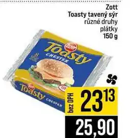 Jip Zott Toasty tavený sýr různé druhy plátky nabídka