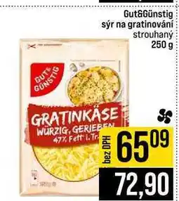 Jip Gut&Günstig sýr na gratinování strouhaný nabídka