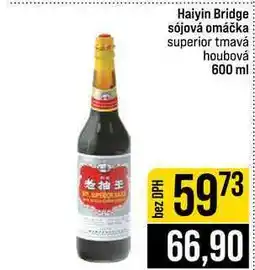 Jip Haiyin Bridge sójová omáčka superior tmavá houbová nabídka
