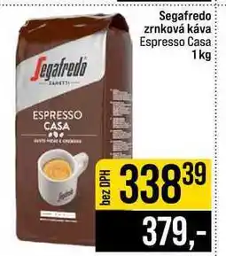 Jip Segafredo zrnková káva Espresso Casa nabídka