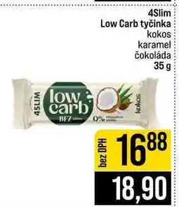 Jip 4Slim Low Carb tyčinka kokos karamel čokoláda nabídka