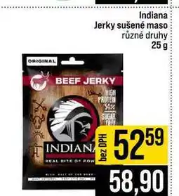 Jip Indiana Jerky sušené maso různé druhy nabídka