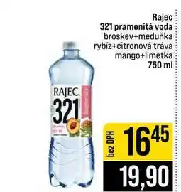 Jip Rajec 321 pramenitá voda broskev+meduňka rybíz+citronová tráva mango+limetka 750 ml nabídka