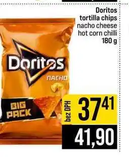 Jip Doritos tortilla chips nacho cheese hot corn chilli nabídka